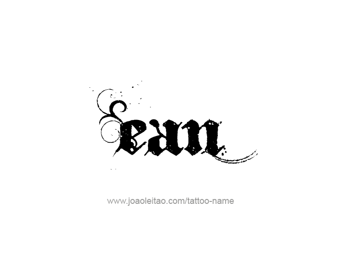 Tattoo Design  Name Ean   