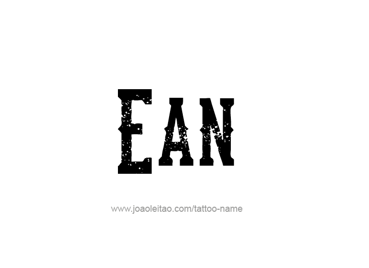 Tattoo Design  Name Ean   