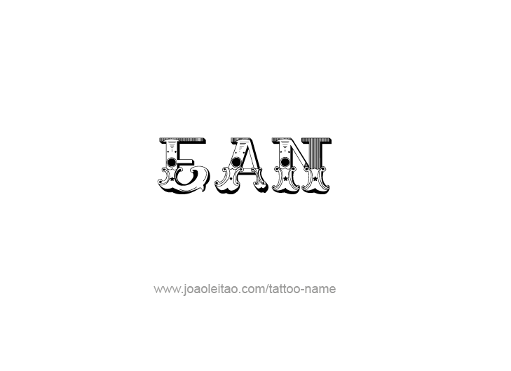 Tattoo Design  Name Ean   