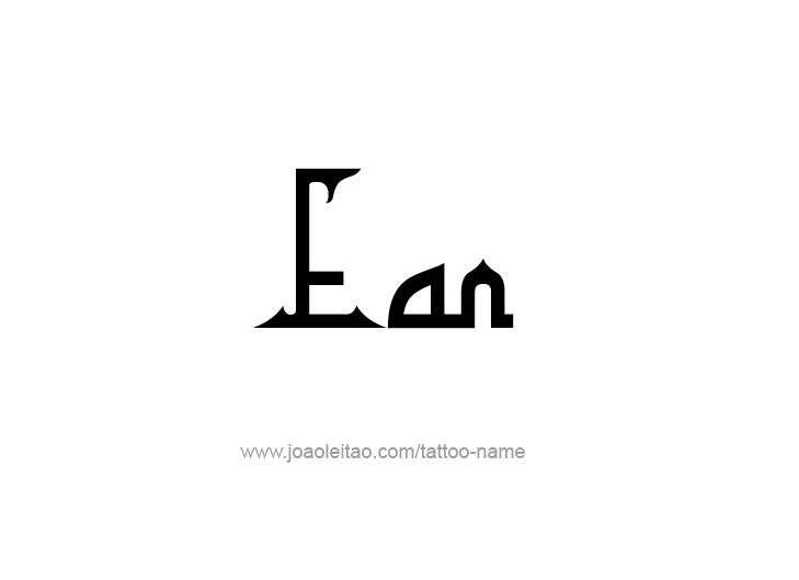 Tattoo Design  Name Ean   