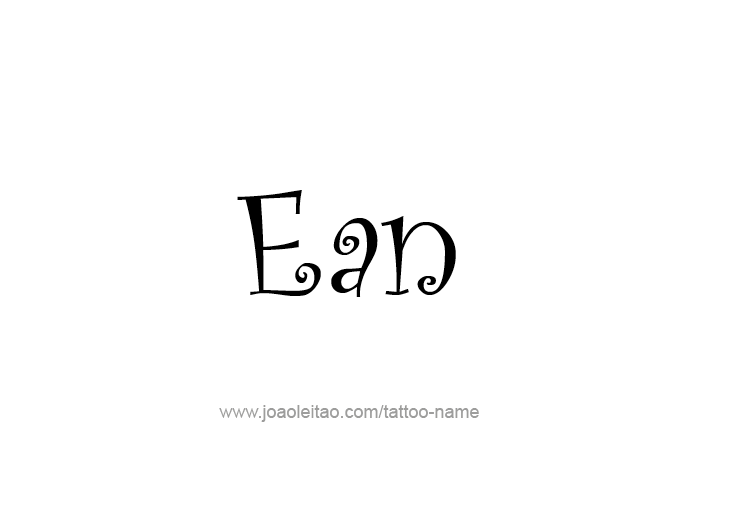 Tattoo Design  Name Ean   