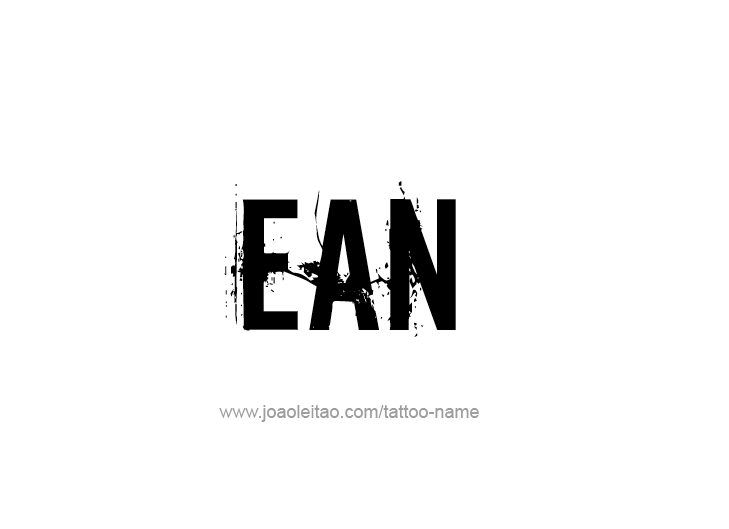 Tattoo Design  Name Ean   