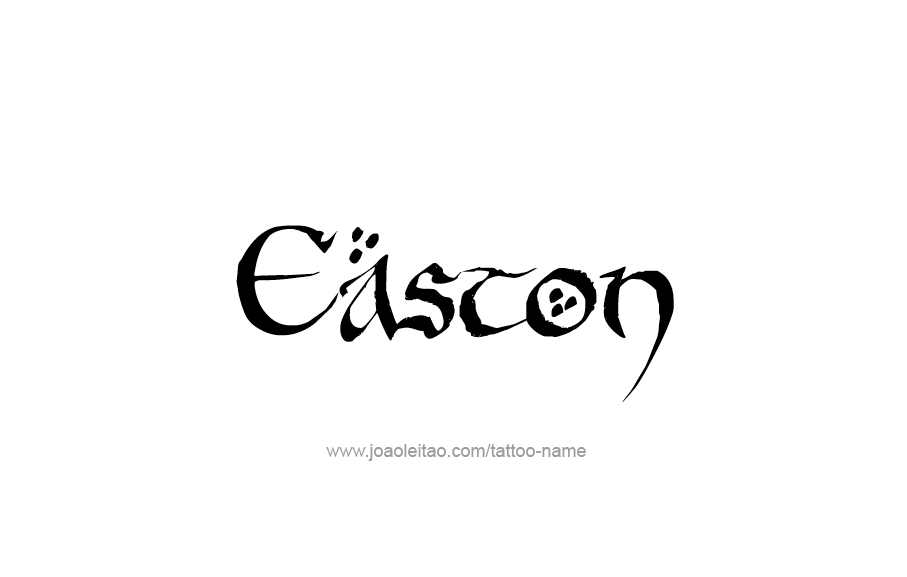 Tattoo Design  Name Easton   