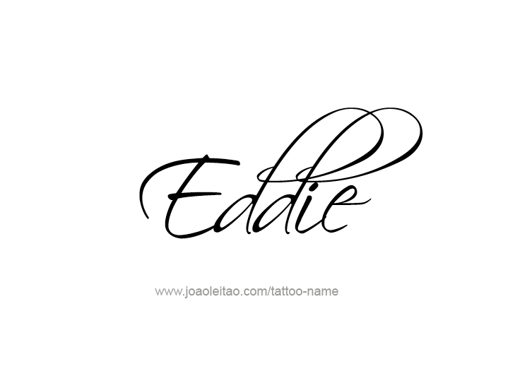 Tattoo Design  Name Eddie   