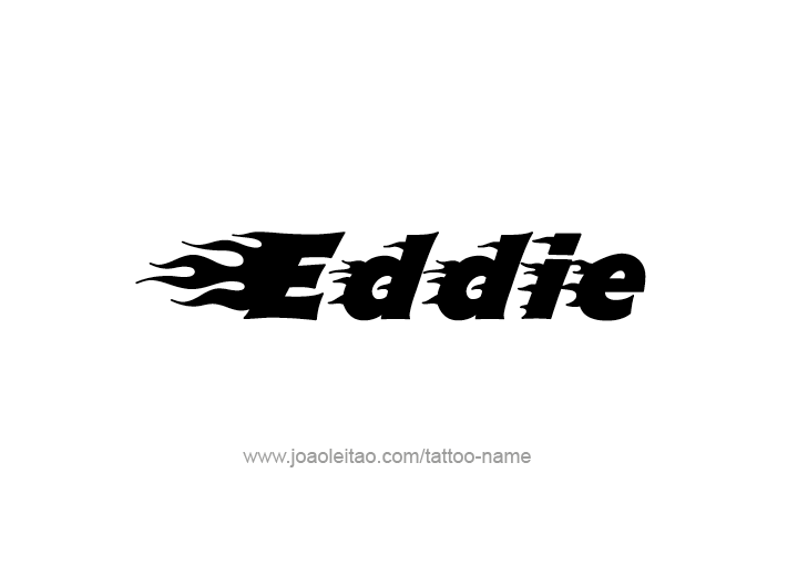 Tattoo Design  Name Eddie   