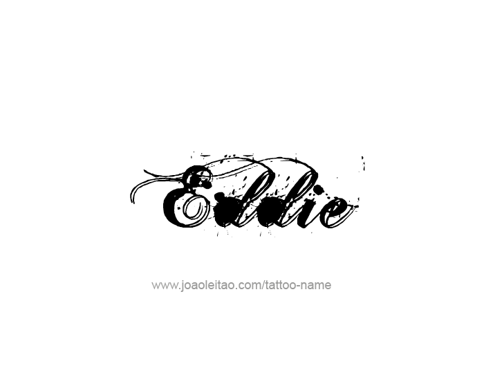 Tattoo Design  Name Eddie   