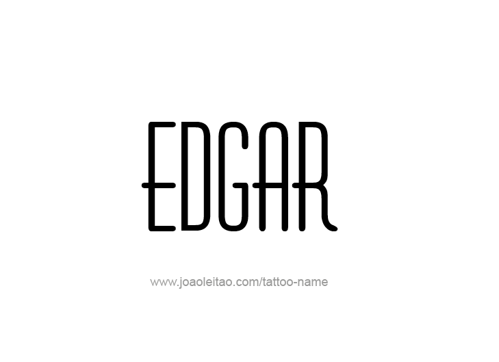 Tattoo Design  Name Edgar   