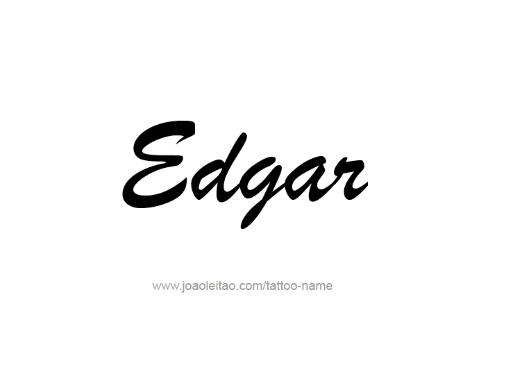 Tattoo Design  Name Edgar   