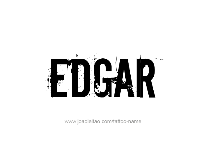 Tattoo Design  Name Edgar   