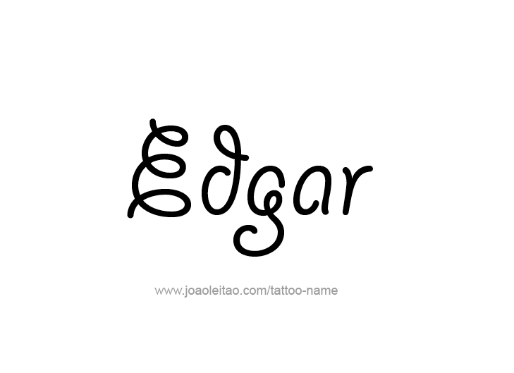 Tattoo Design  Name Edgar   