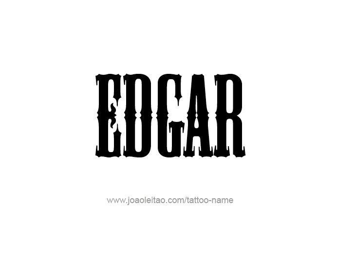 Tattoo Design  Name Edgar   