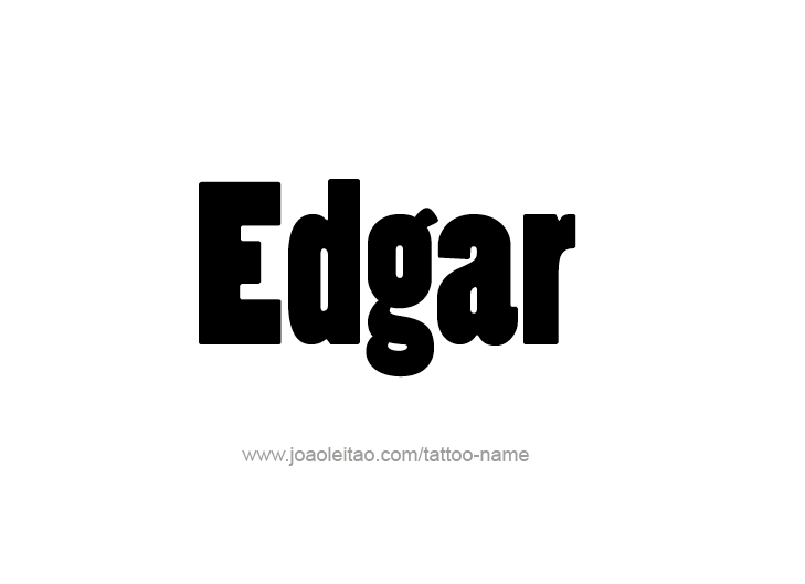 Tattoo Design  Name Edgar   