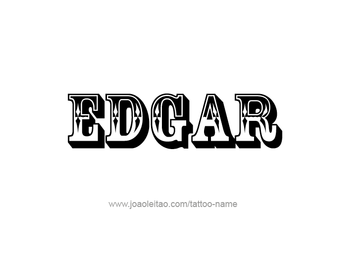 Tattoo Design  Name Edgar   