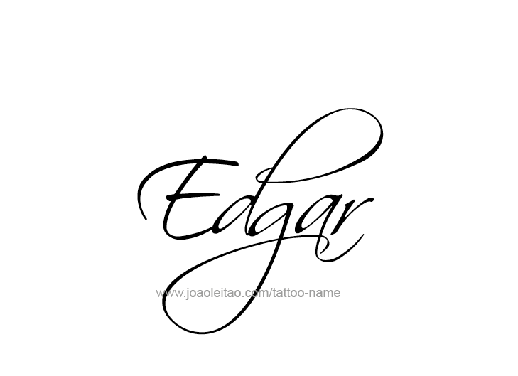 Tattoo Design  Name Edgar   