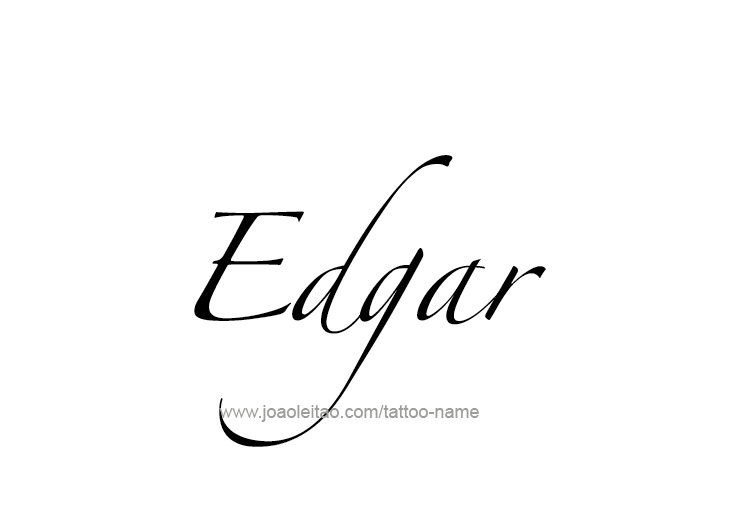 Tattoo Design  Name Edgar   