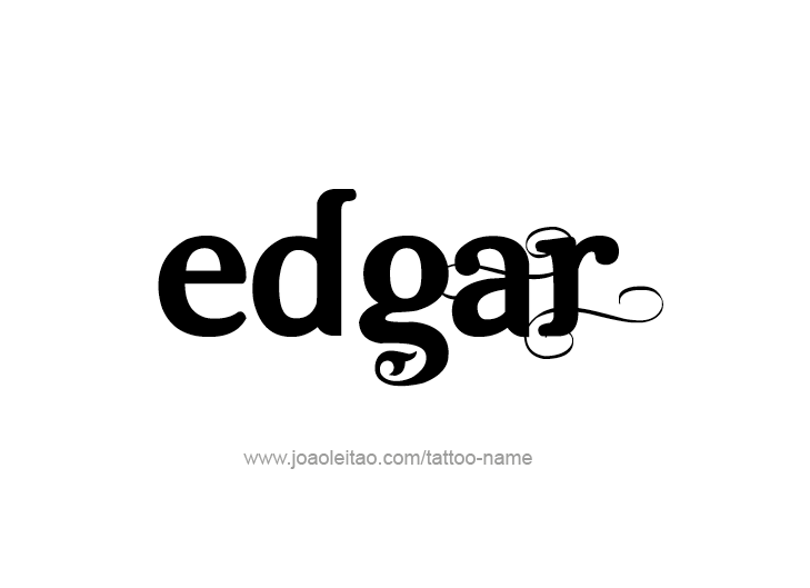 Tattoo Design  Name Edgar   