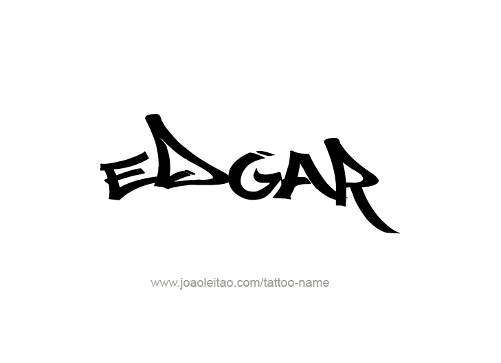 Tattoo Design  Name Edgar   