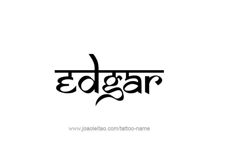Tattoo Design  Name Edgar   