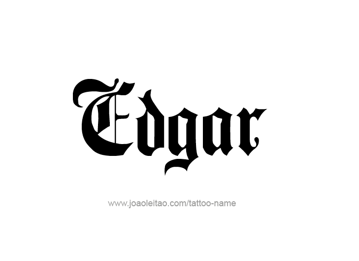 Tattoo Design  Name Edgar   