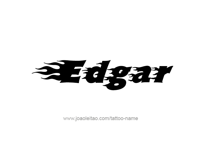 Tattoo Design  Name Edgar   