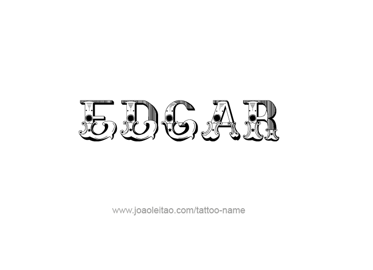 Tattoo Design  Name Edgar   