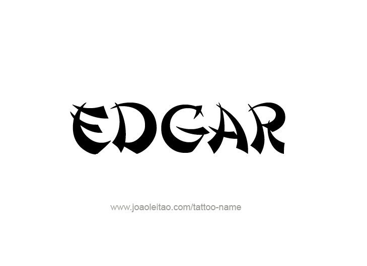 Tattoo Design  Name Edgar