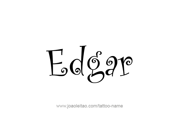 Tattoo Design  Name Edgar   