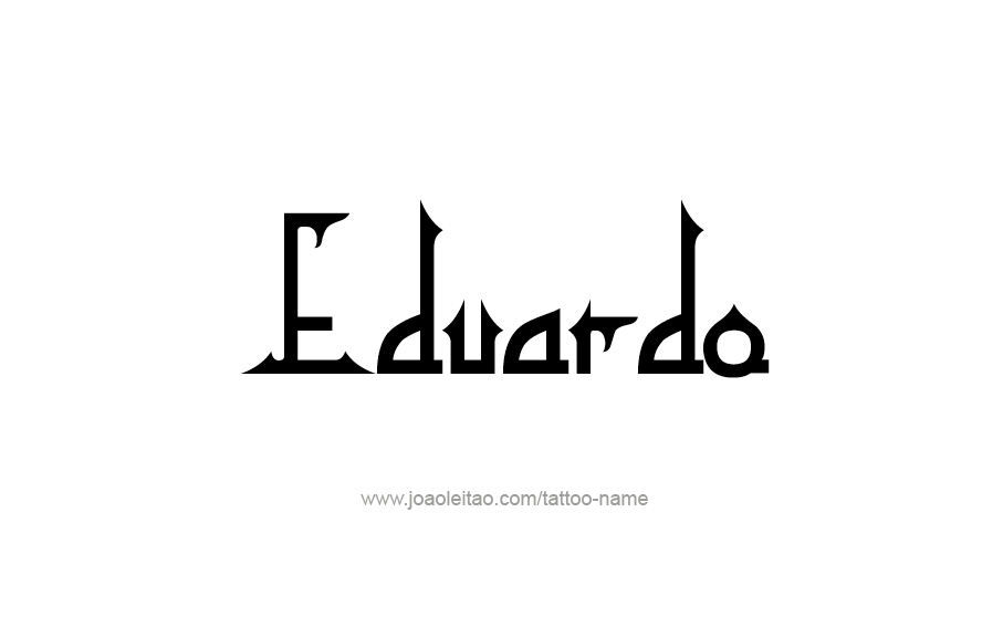 Tattoo Design  Name Eduardo   