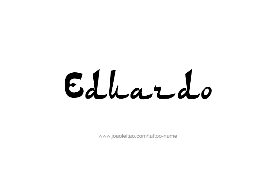 Tattoo Design  Name Eduardo   