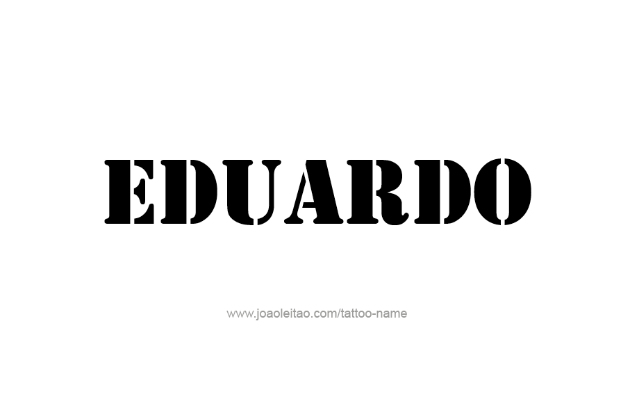 Tattoo Design  Name Eduardo   