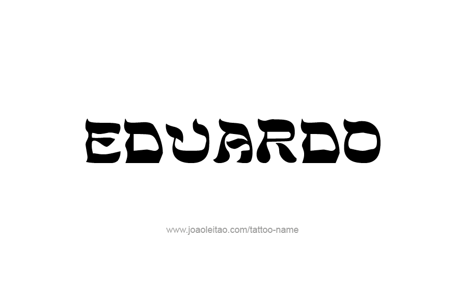 Tattoo Design  Name Eduardo   