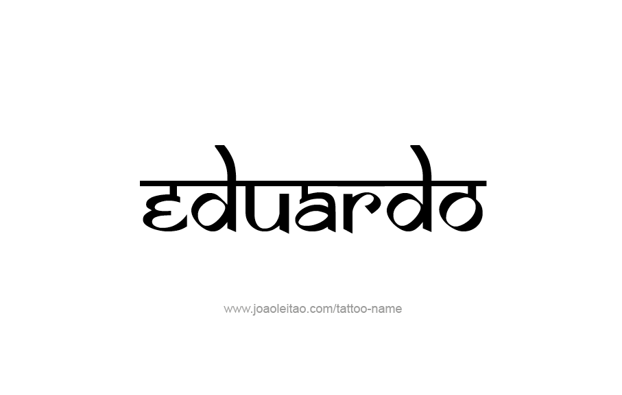 Tattoo Design  Name Eduardo   