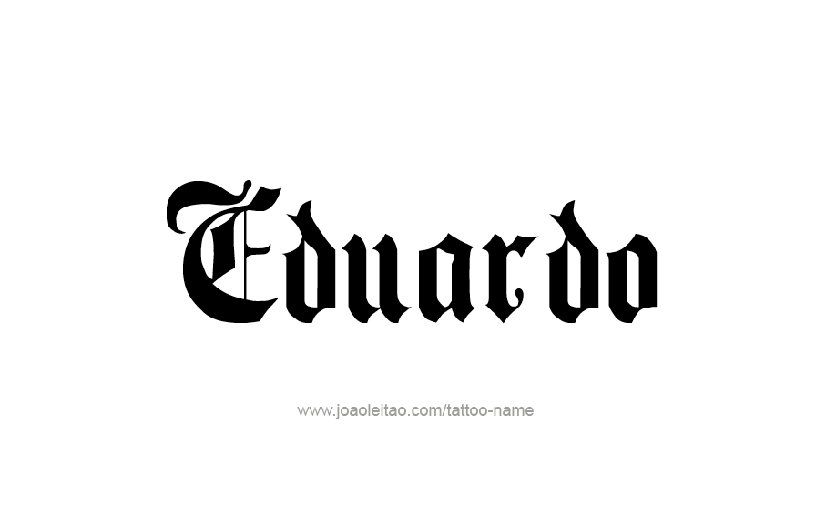 Tattoo Design  Name Eduardo   