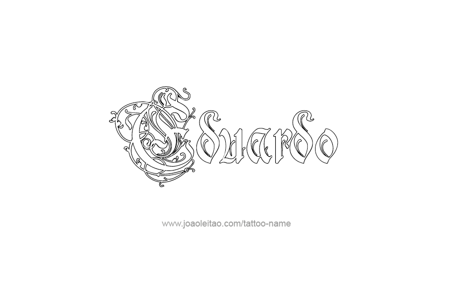 Tattoo Design  Name Eduardo   