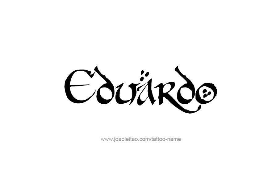 Tattoo Design  Name Eduardo   