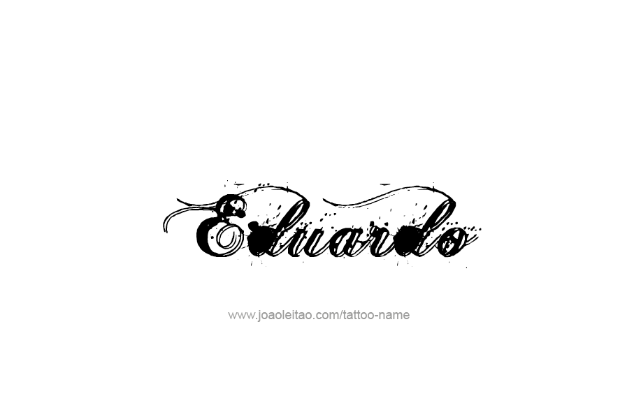 Tattoo Design  Name Eduardo   