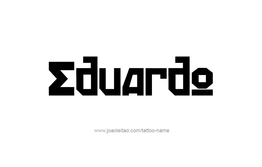 Tattoo Design  Name Eduardo   