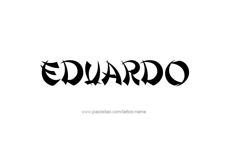 Tattoo Design  Name Eduardo