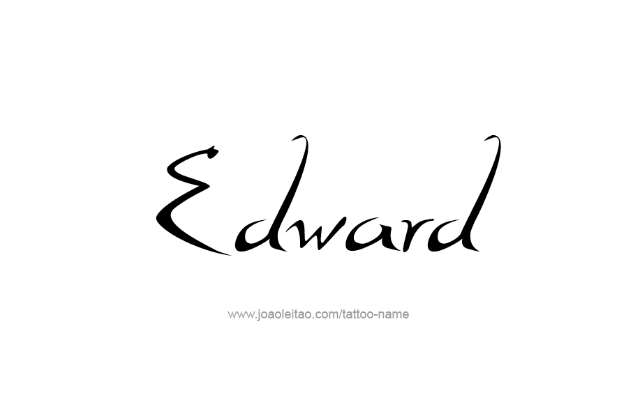 Tattoo Design  Name Edward   