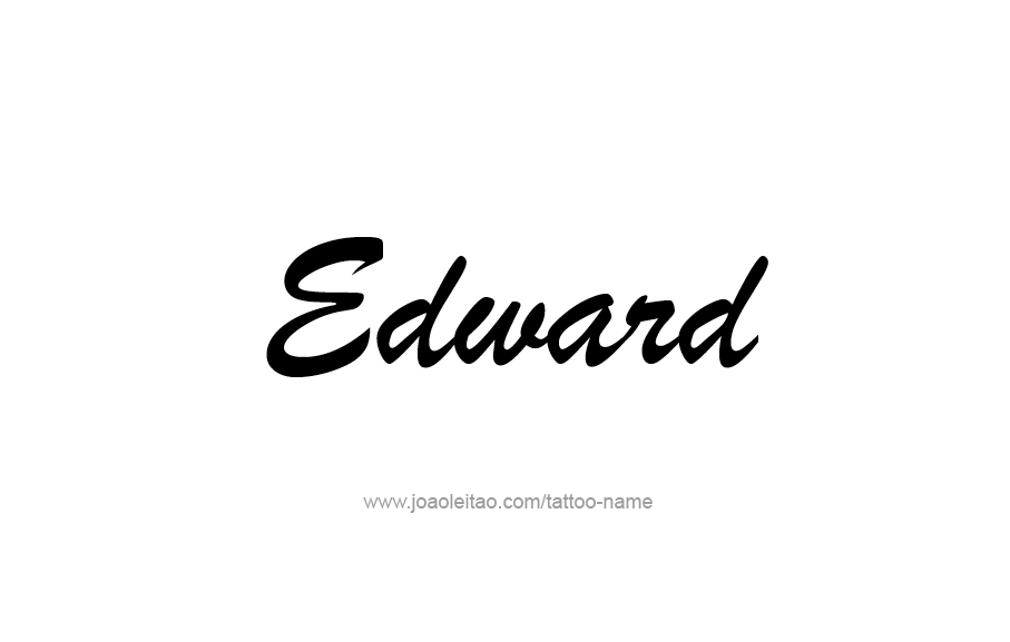 Tattoo Design  Name Edward   