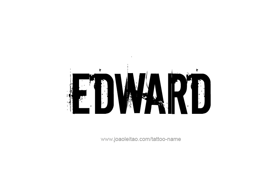 Tattoo Design  Name Edward   