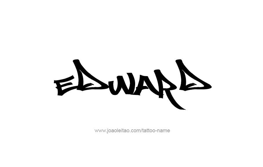 Tattoo Design  Name Edward   