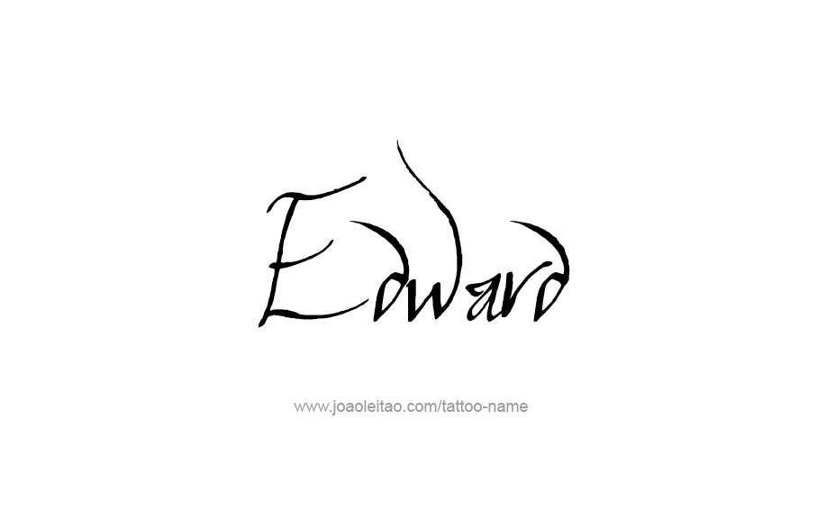 Tattoo Design  Name Edward   