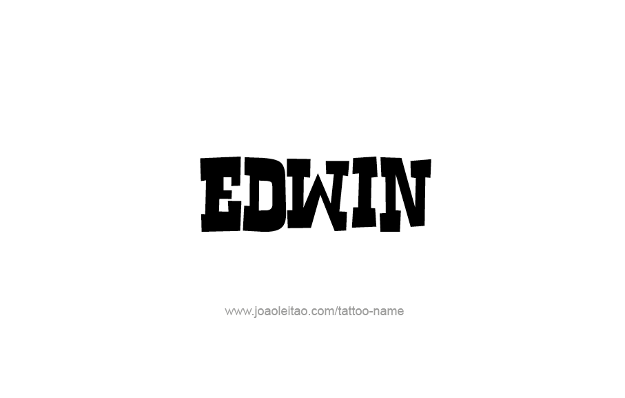 Tattoo Design  Name Edwin   