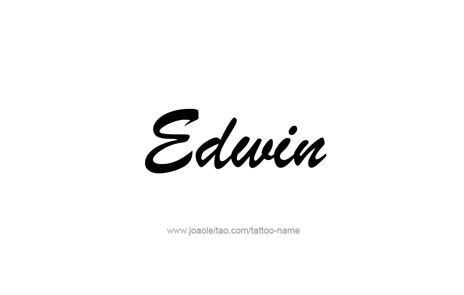 Tattoo Design  Name Edwin   