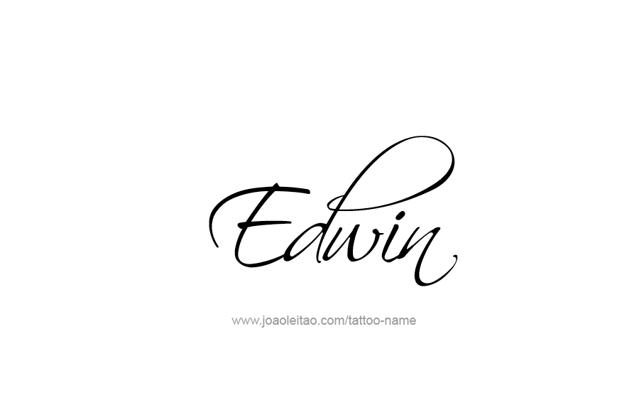 Tattoo Design  Name Edwin   
