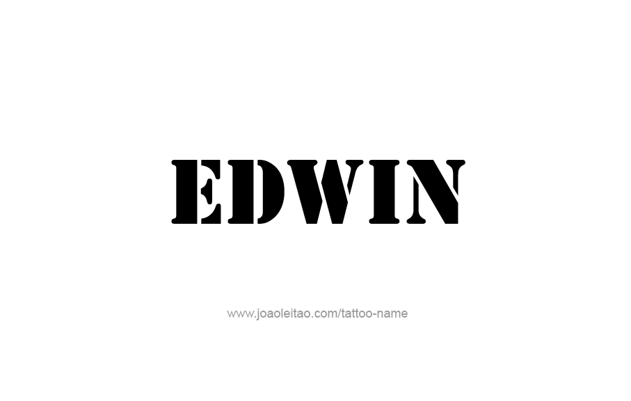 Tattoo Design  Name Edwin   