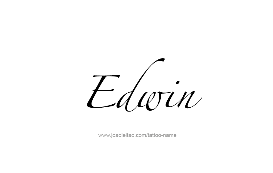 Tattoo Design  Name Edwin   