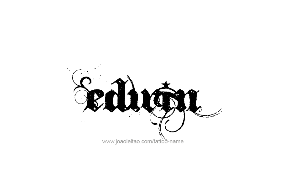 Tattoo Design  Name Edwin   