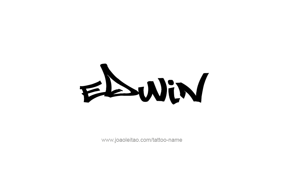 Tattoo Design  Name Edwin   